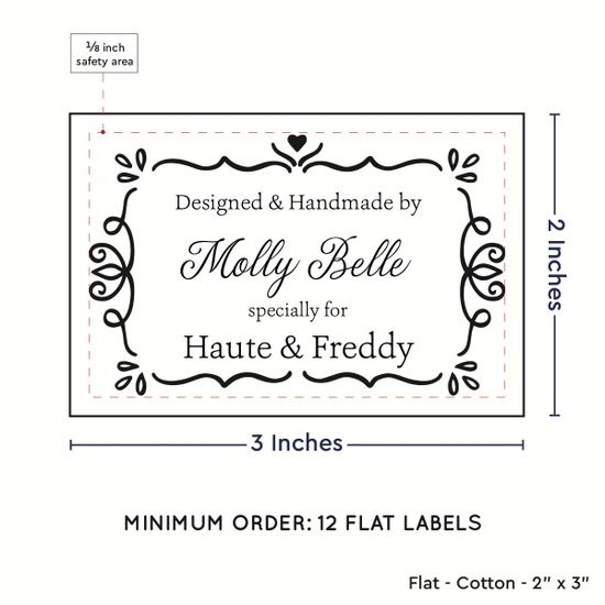 PPLR_HIDDEN_PRODUCT Swirl Accent Border (2"x3" Cotton - 12 labels/set)