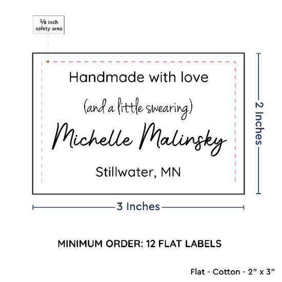 PPLR_HIDDEN_PRODUCT Large Text Only Label (2"x3"-Cotton)
