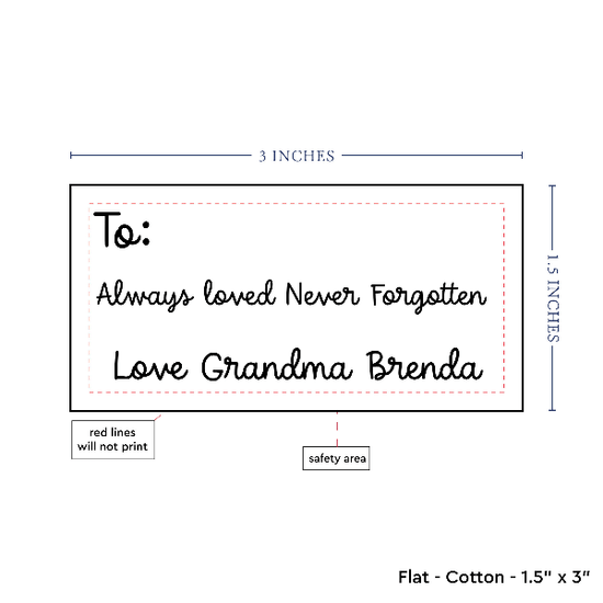 PPLR_HIDDEN_PRODUCT Text Only Medium Large Label (1.5"x3"-Cotton)