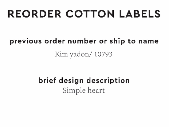 PPLR_HIDDEN_PRODUCT Reorder Previous Label Design - COTTON