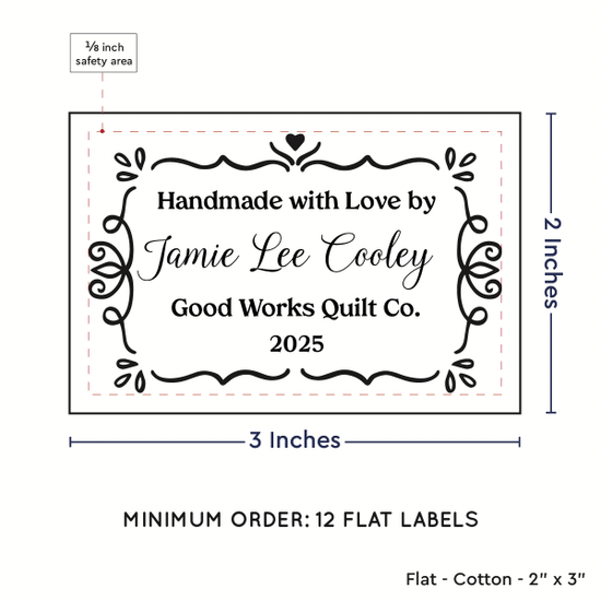 PPLR_HIDDEN_PRODUCT Swirl Accent Border (2"x3" Cotton - 12 labels/set)