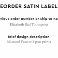PPLR_HIDDEN_PRODUCT Reorder Previous Label Design - SATIN