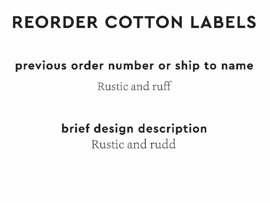 PPLR_HIDDEN_PRODUCT Reorder Previous Label Design - COTTON