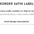 PPLR_HIDDEN_PRODUCT Reorder Previous Label Design - SATIN