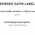 PPLR_HIDDEN_PRODUCT Reorder Previous Label Design - SATIN