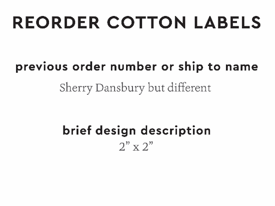 PPLR_HIDDEN_PRODUCT Reorder Previous Label Design - COTTON