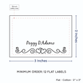 PPLR_HIDDEN_PRODUCT Double Heart Border (2"x3" Cotton - 12 labels/set)