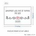 PPLR_HIDDEN_PRODUCT Double Heart Quote (2"x3" Cotton - 12 labels/set)