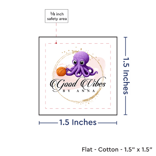 PPLR_HIDDEN_PRODUCT Print your Logo or Image on FLAT Cotton Tags