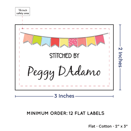 PPLR_HIDDEN_PRODUCT Colorful Banner (2"x3" Cotton - 12 labels/set)