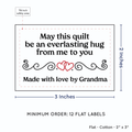 PPLR_HIDDEN_PRODUCT Double Heart Quote (2"x3" Cotton - 12 labels/set)
