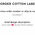 PPLR_HIDDEN_PRODUCT Reorder Previous Label Design - COTTON