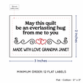 PPLR_HIDDEN_PRODUCT Double Heart Quote (2"x3" Cotton - 12 labels/set)