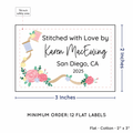 PPLR_HIDDEN_PRODUCT Thread and Flowers (2"x3" Cotton - 12 labels/set)