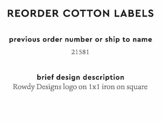 PPLR_HIDDEN_PRODUCT Reorder Previous Label Design - COTTON