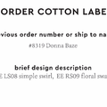 PPLR_HIDDEN_PRODUCT Reorder Previous Label Design - COTTON