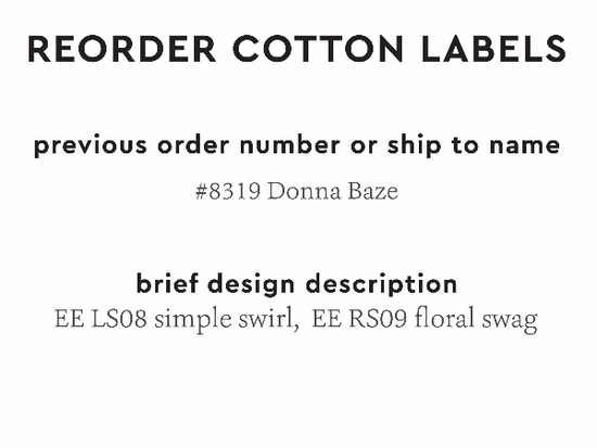 PPLR_HIDDEN_PRODUCT Reorder Previous Label Design - COTTON