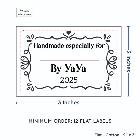 PPLR_HIDDEN_PRODUCT Swirl Accent Border with Fill in Blanks (2"x3" Cotton - 12 labels/set)