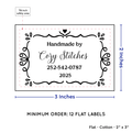 PPLR_HIDDEN_PRODUCT Swirl Accent Border (2"x3" Cotton - 12 labels/set)