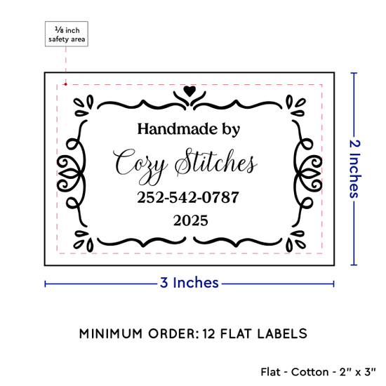 PPLR_HIDDEN_PRODUCT Swirl Accent Border (2"x3" Cotton - 12 labels/set)