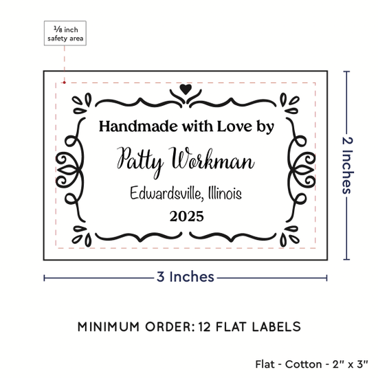 PPLR_HIDDEN_PRODUCT Swirl Accent Border (2"x3" Cotton - 12 labels/set)
