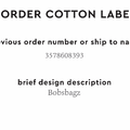 PPLR_HIDDEN_PRODUCT Reorder Previous Label Design - COTTON