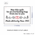 PPLR_HIDDEN_PRODUCT Double Heart Quote (2"x3" Cotton - 12 labels/set)