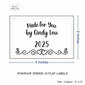 PPLR_HIDDEN_PRODUCT Double Heart Border (2"x3" Cotton - 12 labels/set)