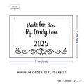 PPLR_HIDDEN_PRODUCT Double Heart Border (2"x3" Cotton - 12 labels/set)