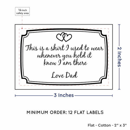 PPLR_HIDDEN_PRODUCT Frame Quote (2"x3" Cotton - 12 labels/set)