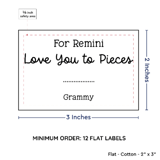 PPLR_HIDDEN_PRODUCT Large Text Only Label (2"x3"-Cotton)