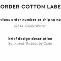 PPLR_HIDDEN_PRODUCT Reorder Previous Label Design - COTTON