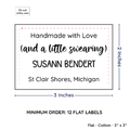 PPLR_HIDDEN_PRODUCT Large Text Only Label (2"x3"-Cotton)