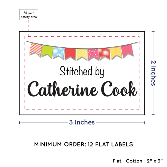 PPLR_HIDDEN_PRODUCT Colorful Banner (2"x3" Cotton - 12 labels/set)