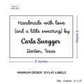 PPLR_HIDDEN_PRODUCT Large Text Only Label (2"x3"-Cotton)