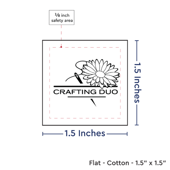 PPLR_HIDDEN_PRODUCT Print your Logo or Image on FLAT Cotton Tags