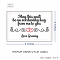 PPLR_HIDDEN_PRODUCT Double Heart Quote (2"x3" Cotton - 12 labels/set)