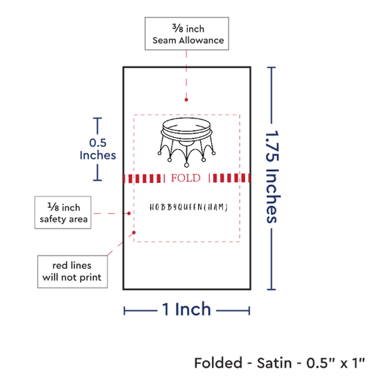 PPLR_HIDDEN_PRODUCT Print Your Logo/Image on Satin Tags (1" wide - Satin)