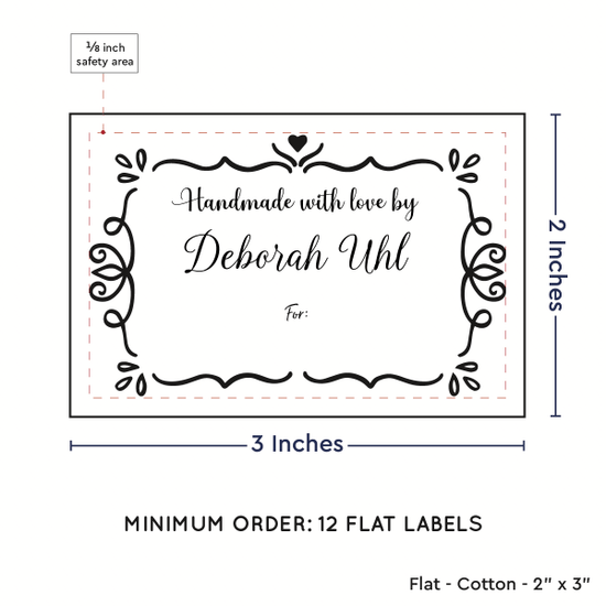 PPLR_HIDDEN_PRODUCT Swirl Accent Border (2"x3" Cotton - 12 labels/set)