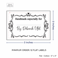 PPLR_HIDDEN_PRODUCT Swirl Accent Border with Fill in Blanks (2"x3" Cotton - 12 labels/set)