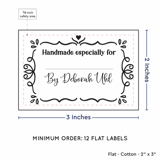 PPLR_HIDDEN_PRODUCT Swirl Accent Border with Fill in Blanks (2"x3" Cotton - 12 labels/set)
