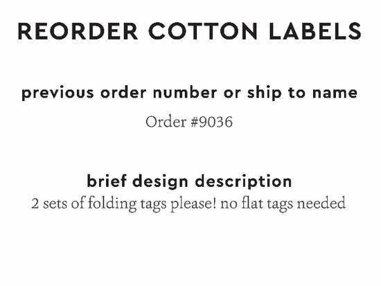 PPLR_HIDDEN_PRODUCT Reorder Previous Label Design - COTTON