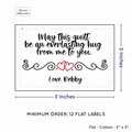 PPLR_HIDDEN_PRODUCT Double Heart Quote (2"x3" Cotton - 12 labels/set)