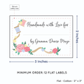 PPLR_HIDDEN_PRODUCT Thread and Flowers with Fill in Blanks (2"x3" Cotton - 12 labels/set)