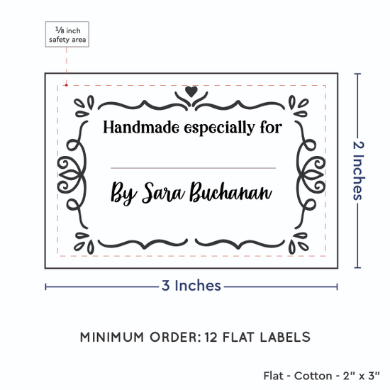 PPLR_HIDDEN_PRODUCT Swirl Accent Border with Fill in Blanks (2"x3" Cotton - 12 labels/set)