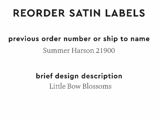 PPLR_HIDDEN_PRODUCT Reorder Previous Label Design - SATIN