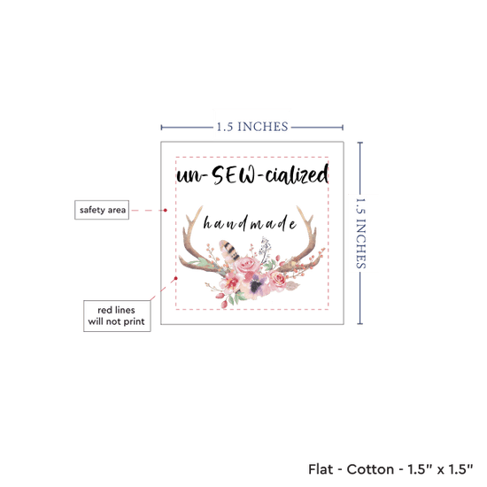 PPLR_HIDDEN_PRODUCT Boho Antlers (1.5"x1.5"-Cotton)