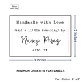 PPLR_HIDDEN_PRODUCT Large Text Only Label (2"x3"-Cotton)