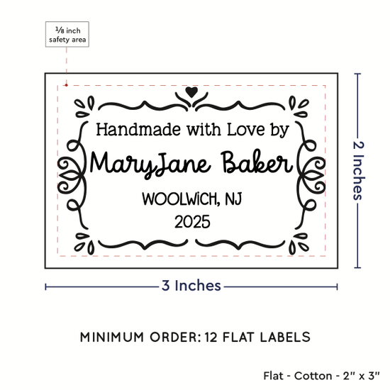 PPLR_HIDDEN_PRODUCT Swirl Accent Border (2"x3" Cotton - 12 labels/set)