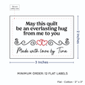 PPLR_HIDDEN_PRODUCT Double Heart Quote (2"x3" Cotton - 12 labels/set)